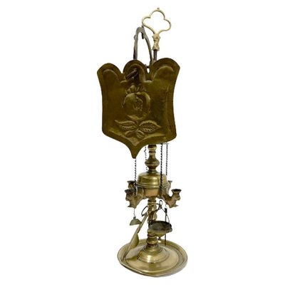 Small Early 19th Century Brass Lucerne Oil Lamp for sale at Pamono