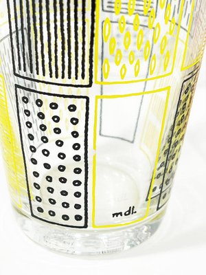 Belgian Lemonade Glasses by Mdl, 1960s, Set of 6 for sale at