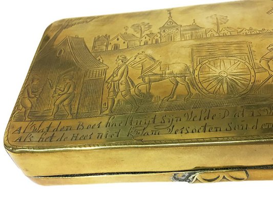 18th Century Dutch Copper Tobacco Box for sale at Pamono