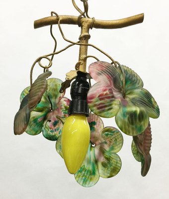 Art Glass Grape Pendant Lamp, 20th Century for sale at Pamono