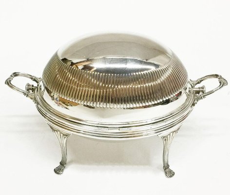 Plat de service ovale avec couvercle (1) - Édouardien