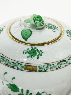 Laitière Herend Apponyi Vert – Porcelaine Peinte à La Main – 220 Ml