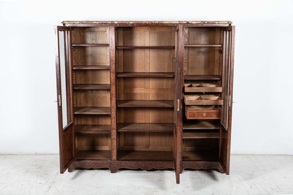19th Century French Walnut Armoire or Bookcase for sale at Pamono