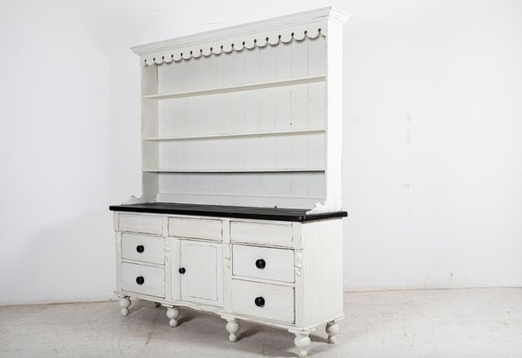 grey and white welsh dresser AVAILABLE Lovely professionally upcycled painted vintage welsh dresser in  fusion raw silk cream/off white