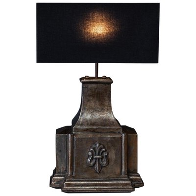 19th Century English Cast Iron Rainwater Hopper Table Lamps for