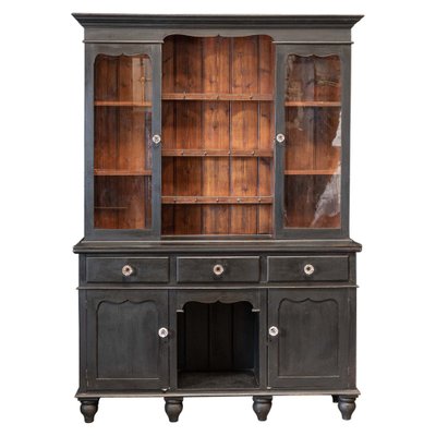Large Welsh Ebonised Oak Dresser 19th Century for sale at Pamono