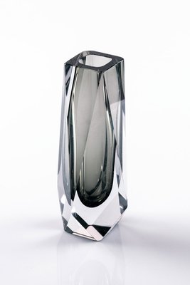 Vase En Verre De Murano Blanc Modèle Vortex Par Tammaro Home - Hauteur 34 Cm