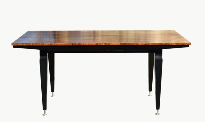 Mid Century French Rosewood Dining Table for sale at Pamono
