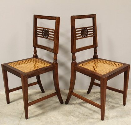 Antique Italian 18th Century Louis XVI Walnut Chairs, Set of 2 for sale at  Pamono