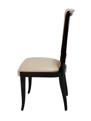 Französische Art Déco Hochlehner Stühle, 6 ohne, 2 mit Armlehnen, 1930er, 8er Set bei Pamono kaufen