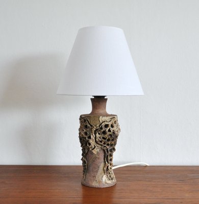 Dänische moderne Keramik Tischlampe von Bodil Marie Nielsen, 1960er bei Pamono kaufen