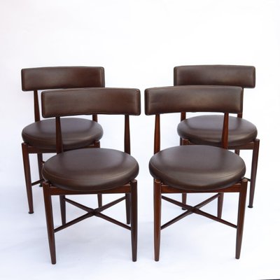 Fresco Brown Vinyl Dining Chairs From G, Recover Dining Chairs Uk