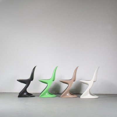 German Casalino Chair in White by Alexander Begge for Casala