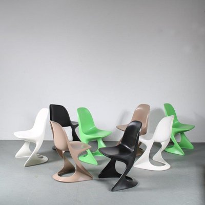 German Casalino Chair in White by Alexander Begge for Casala