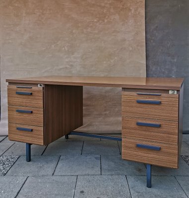 Mid Century Desk By 3k Furniture 1960s, Mid Century Modern Desk With File Drawers