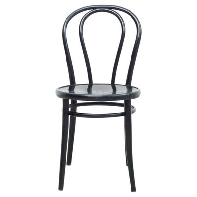 Black Bentwood Chair in the Style of Thonet 1950s