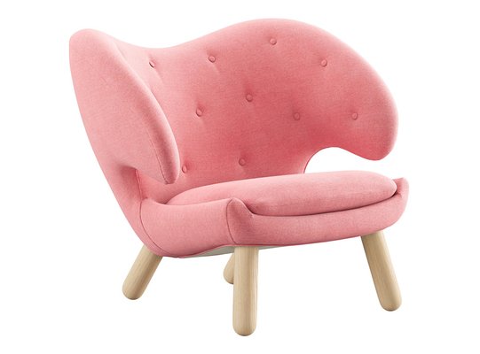 Design Guild Banks Pink Chair with Black Legs 