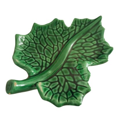 Petit Vase Vallauris - Marron Et Vert - Céramique Vintage