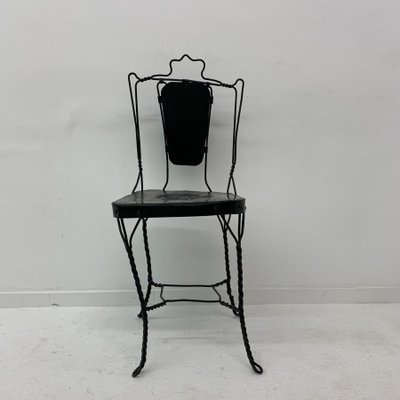 Wrought iron ice cheap cream parlor chairs