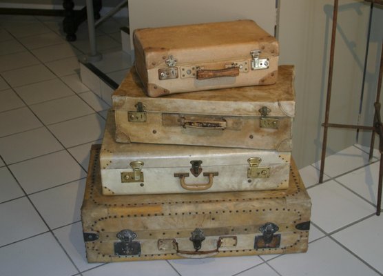 PETITE VALISE ANCIENNE En Carton Vintage 45 x 31 x 16 cm Publicitaire Année 1950 EUR 100,00 - FR