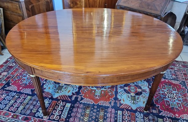 Large Oval Table For At Pamono, Oval Kitchen Table For 8