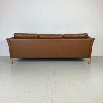 Three Seater Light Brown Leather Sofa, Light Brown Leather Sofa And Chair