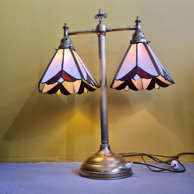 Stained Glass Desk Lamp For At Pamono, Stained Glass Table Lamp Base