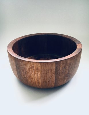 Vintage Wood bowl 1970s Scandi table decor