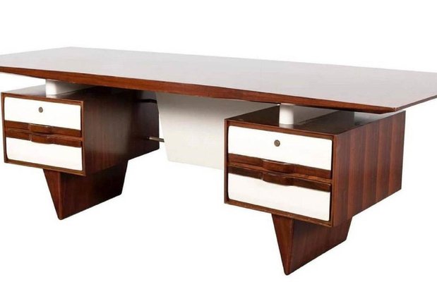 Large Mid Century Italian Desk 1950s