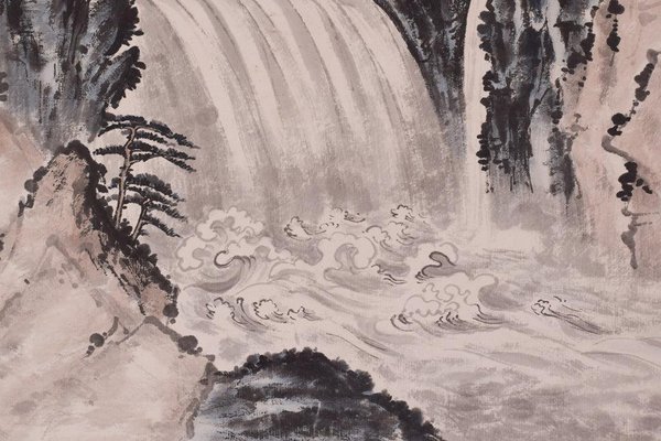 Acquerello su carta, paesaggi cinesi, set di 2 in vendita su Pamono