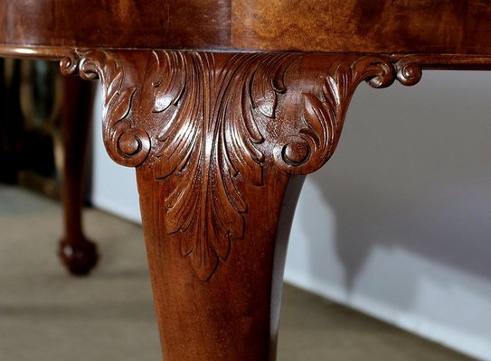 Chippendale mahogany dining table deals
