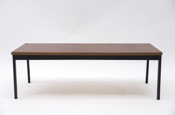 Mid Century Modern German Square Side Table in Copper and Metal 1960s