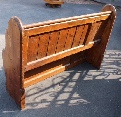 Oak Church Pew Bench 1900s For At, Wooden Church Pew Ends