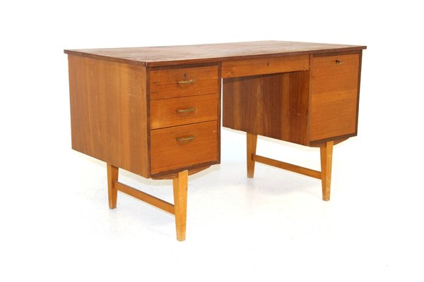 Teak Office Desk Denmark 1960 for sale at Pamono