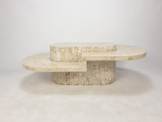Mactan Stone Coffee Table From, Magnussen Side Table