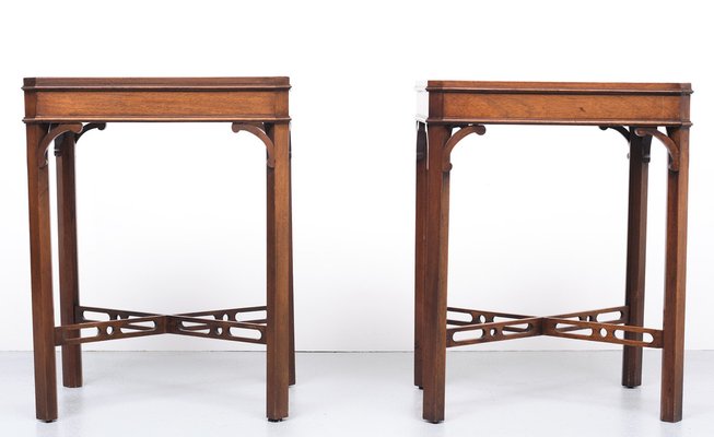 Mahogany Side Tables by Bevan Funnell for Reprodux England Mahogany Side Tables by Bevan Funnell for Reprodux England