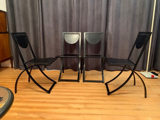 Sinus Stühle von Karl Friedrich Förster, Kff, Deutschland, 1980er, 4er Set  bei Pamono kaufen