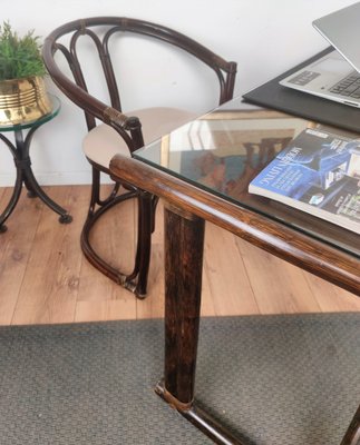 Faux bamboo writing desk online