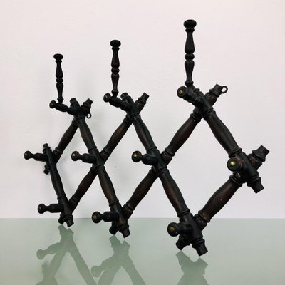 Antique Accordion Pin Wall Coat Rack For At Pamono Antique Accordion Pin Wall Coat Rack, Old Coat Rack For Wall