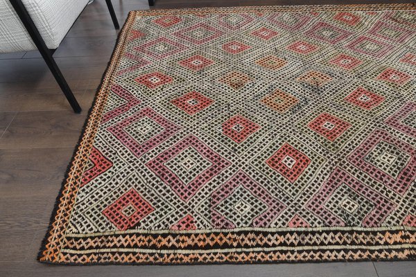 37.5×70 \"Call me” ViNTAGE TURKiSH RUG Vintage Turkish Kilim Area Rug for sale at Pamono