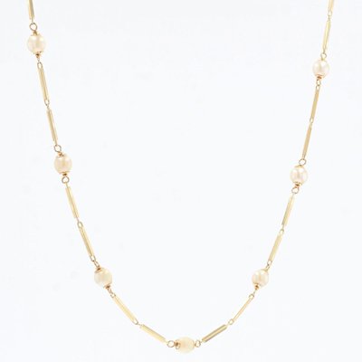 Modern Cultured Pearls Stick Mesh 