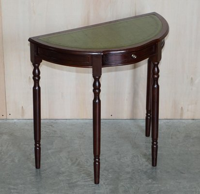 Vintage Demi Lune Console Table With, Antique Round Hall Table