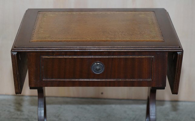 Gold leaf side table deals