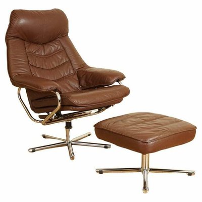 Scandi armchair and footstool sale
