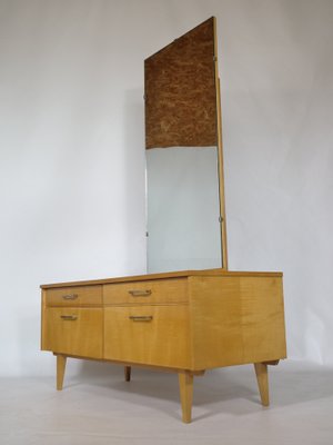 Bauhaus Cherrywood Mirror Dresser, Cherry Wood Dressing Table Mirror