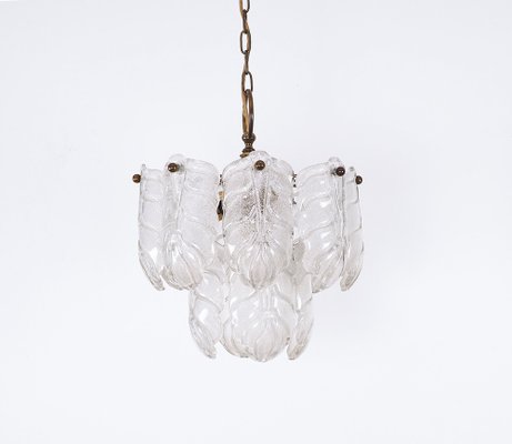 Leaf Hanging Lamp In Murano Glass 1970s For At Pamono Leaf Hanging Lamp In Murano Glass, White Murano Glass Leaf Chandelier