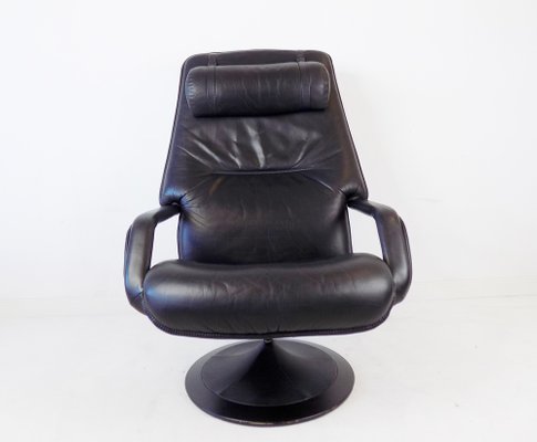 Amsterdam Leather Chair Ottoman By, Gray Leather Chair With Ottoman