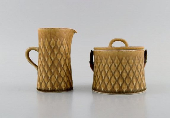 Relief Tea Service in Glazed Stoneware by Jens H. Quistgaard