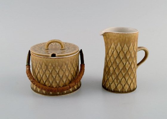 Relief Tea Service in Glazed Stoneware by Jens H. Quistgaard