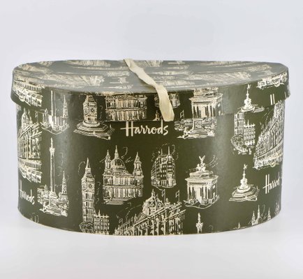 Vintage Hat Boxes from Harrods of London, Set of 3 for sale at Pamono